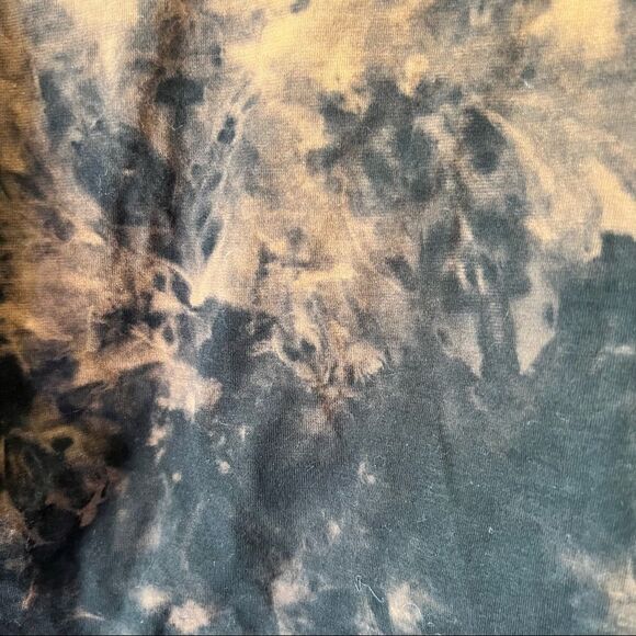 Motel Rocks DARL CROP TOP IN BLACK RUST TIE DYE - Picture 5 of 10